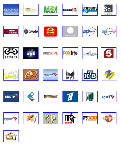 Список каналов Express Am2